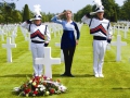 Normandy American Cemetery - Timpview HS salute 2004