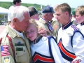 Veteran with Timpview HS student