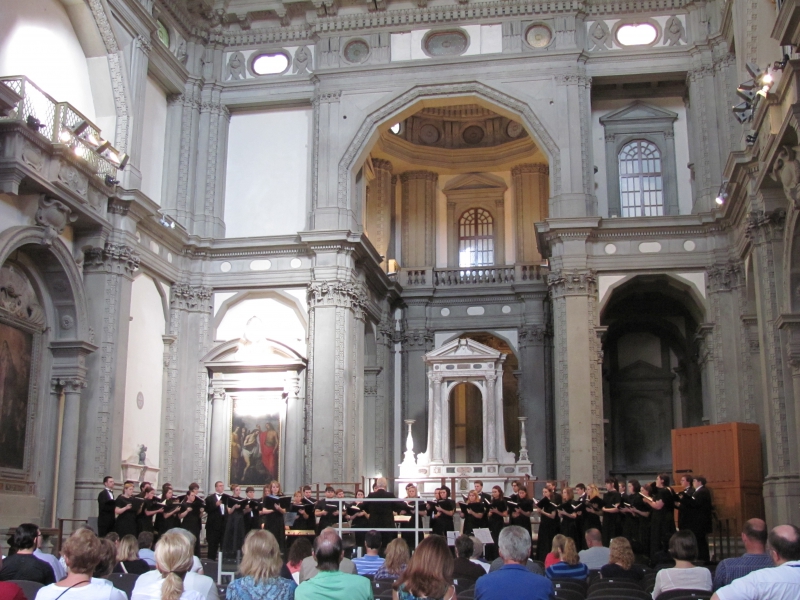 Florence - Church of Santo Stefano al Ponte - University of Mount Union Choir 2011