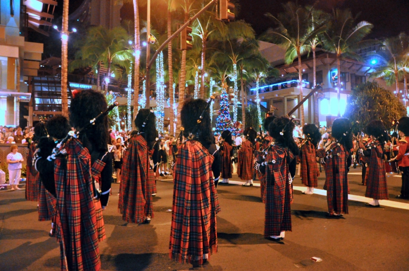 Waikiki Holiday Parade - Liberty HS standstill performance 2011