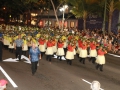 Waikiki Holiday Parade - Local band with hula skirts 2013
