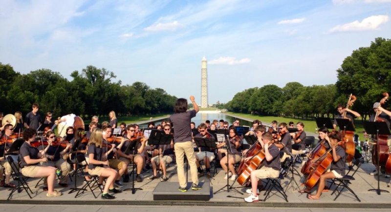 Washington DC - Washington Monument - Salina Youth Symphony 2013 panoramic